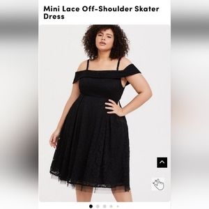 Torrid Black Lace Dress size 20